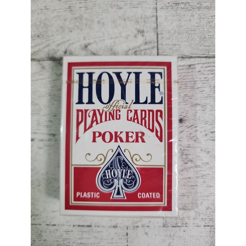 NEW Vintage Hoyle Official Playing Cards Poker Sealed Deck RED No. 1201 Made USA